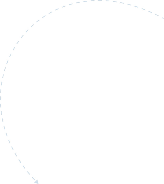 Left Dotted Curve